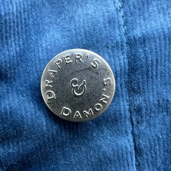 DRAPER’S & DAMONS Blue Corduroy Button Down Women’s Jacket XL NWT NEW - Picture 8 of 11